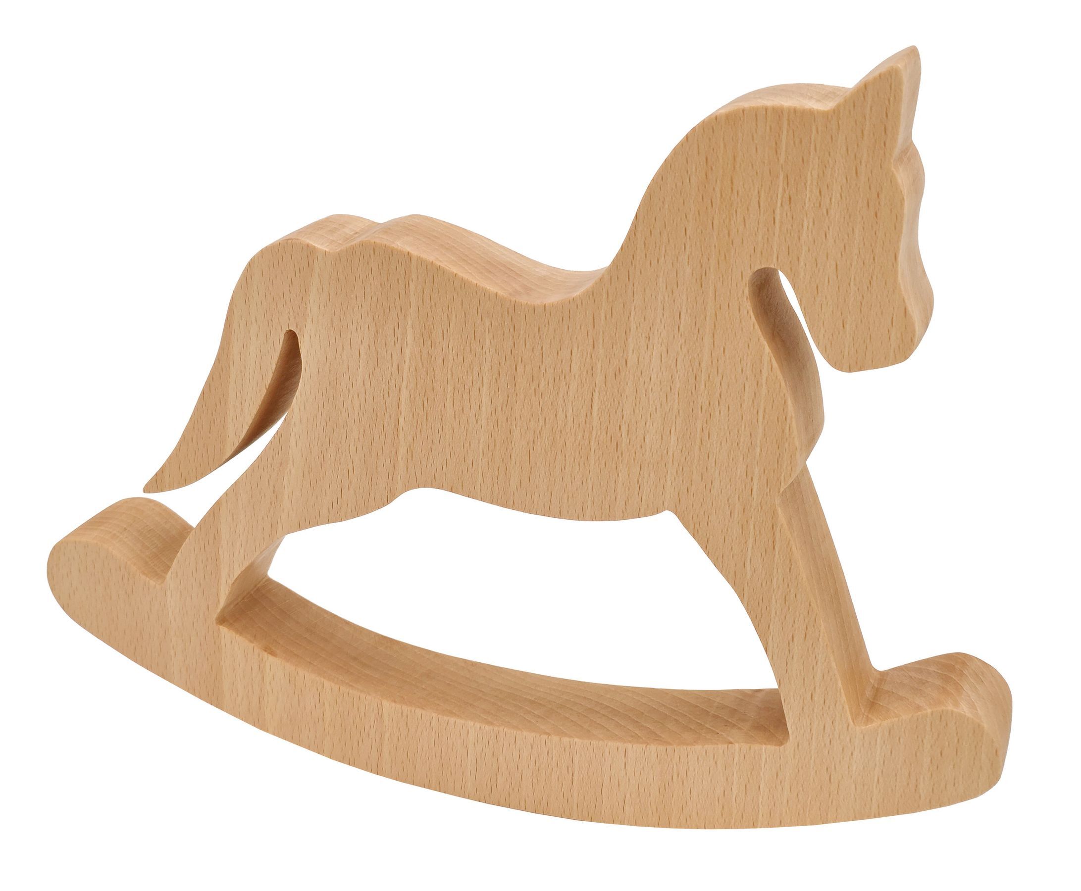 Holzspielzeug, Rutscher, Pferd, Hobelholz, Kinderspielzeug, Schaukelpferd aus Buche