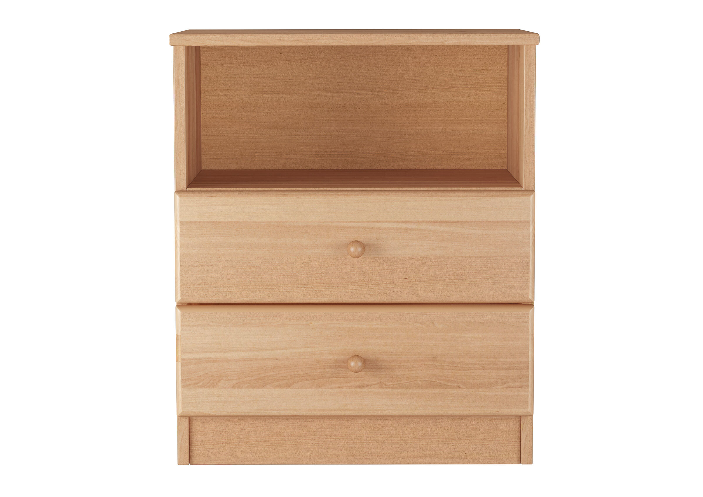 Nachttisch, Nachtkommode, Schublade, Holz, Kiefer, Buche Nachttisch natur