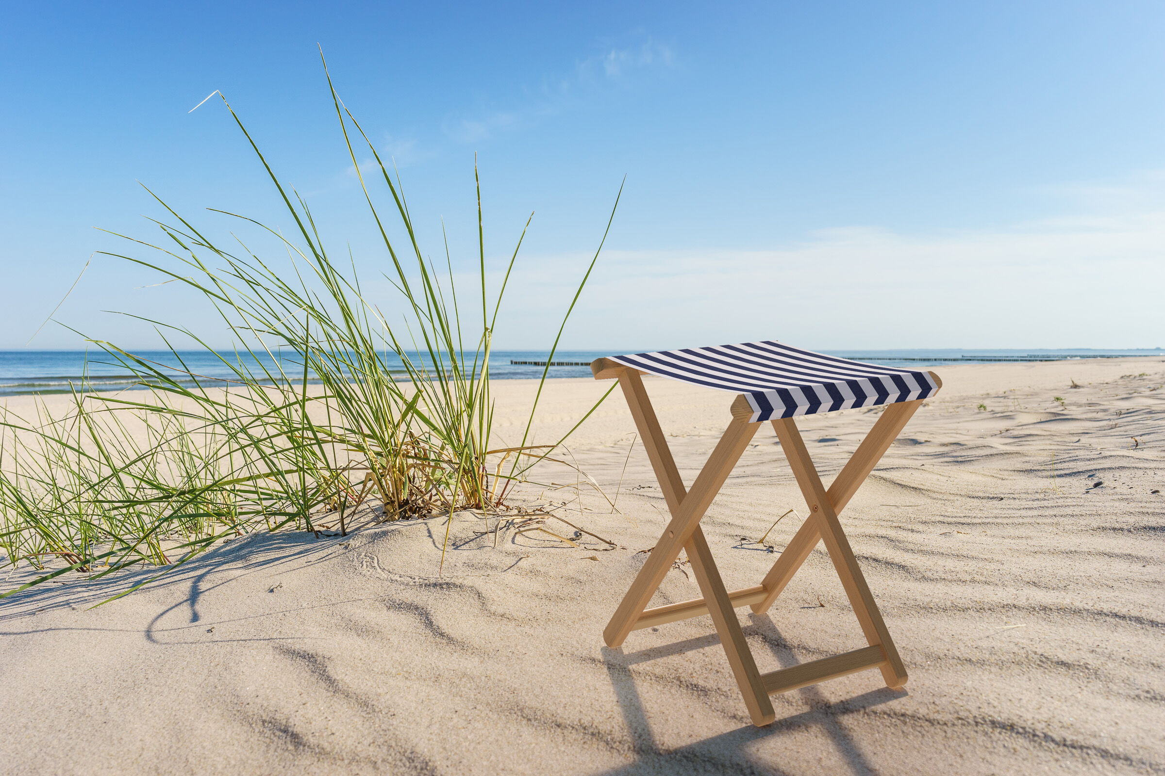 leichter Strandhocker