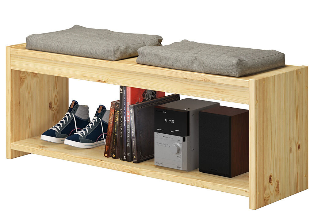 Sofa-Bank, Unterbettregal, Schuhregal, Hocker-aufbewahrung, Holzregal, TV-Bank