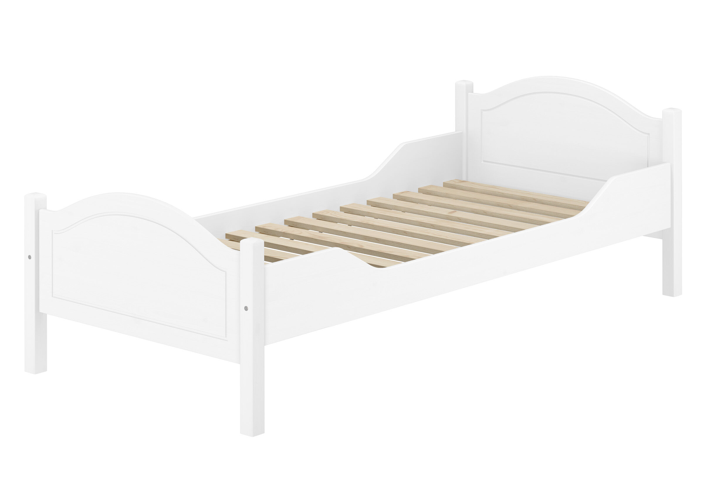 Schönes Massivholzbett 90x200 mit Rollrost Schönes Einzelbett 90x200 mit Rollrost