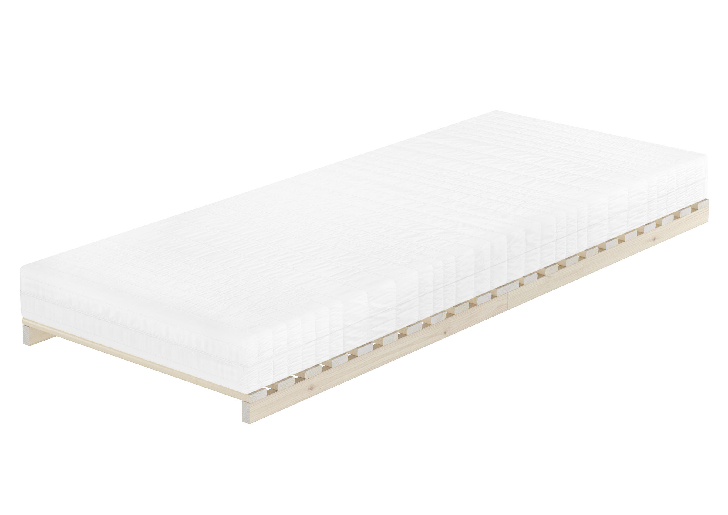Matratze, Lattenrost, weiß, Einzelbett, Mattress, Niederflurbett Rost
