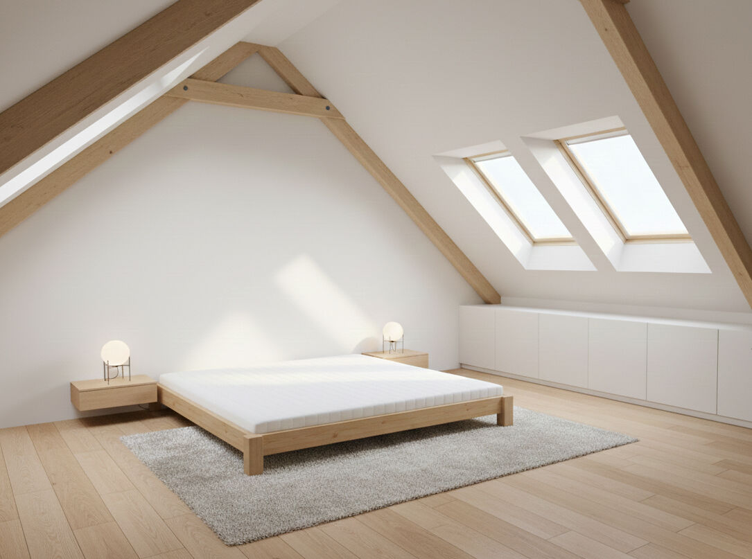 Haus, Wohnen, Drinnen, Dachboden,