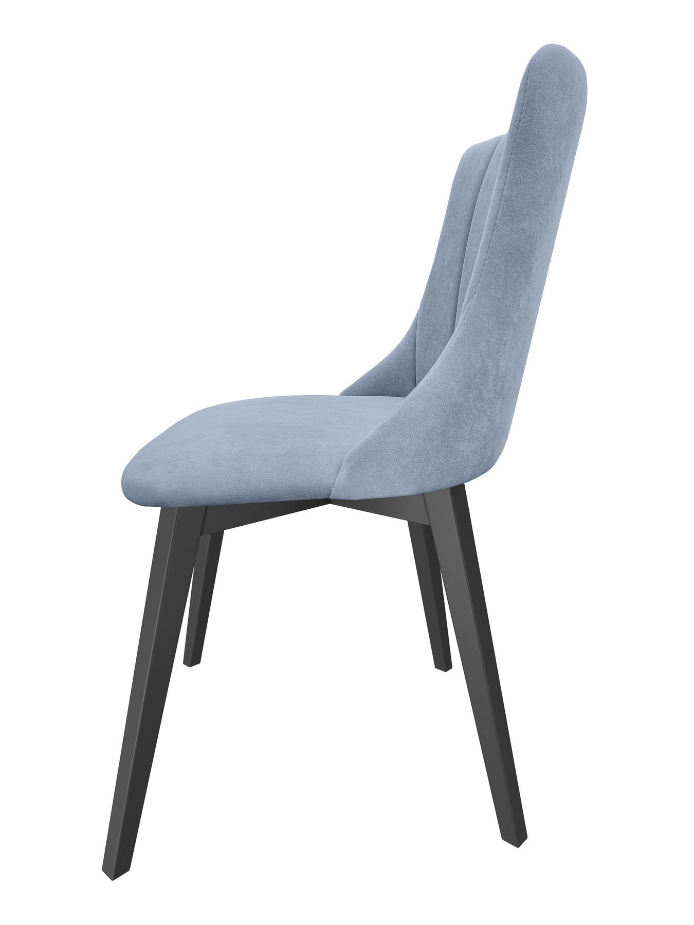 Stuhl, Sessel, Stuhlbeine, Grau, Velours, grauer Schalensessel