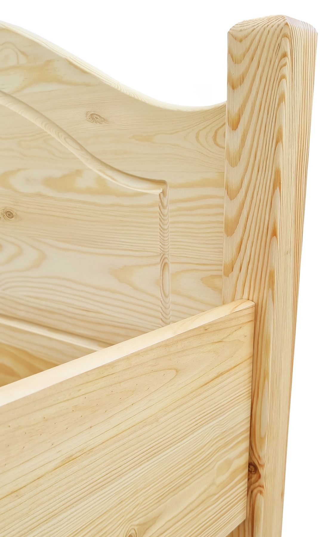 Bettpfosten-Details Massivholzbett Landhausstil 160x200 Doppelbett Kiefer V-60.30-16