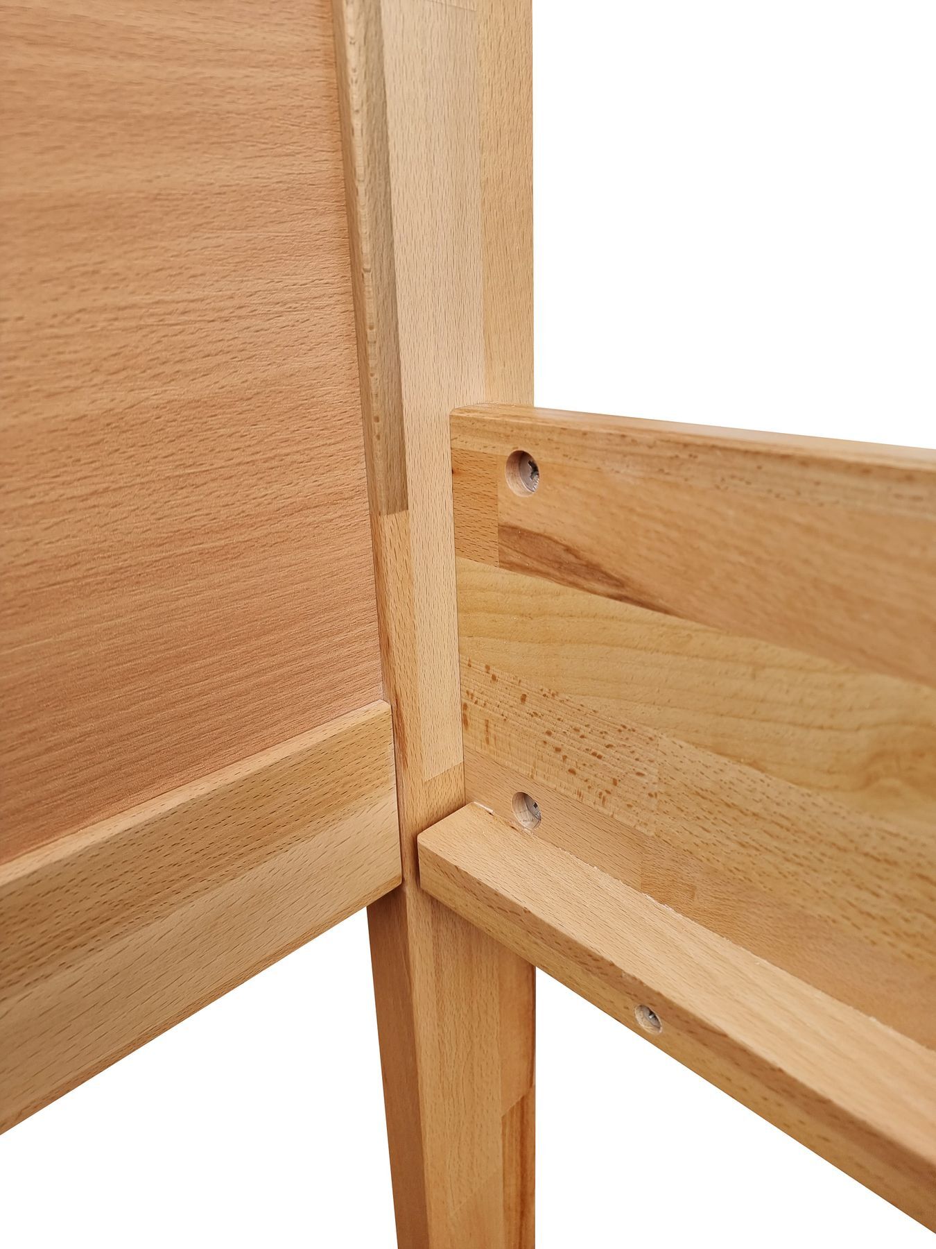 Holz, Holzstuhl, Holzplatten, Holzbeine, Holzverbindung, Verbindung Seitenteil mit Kopfteil