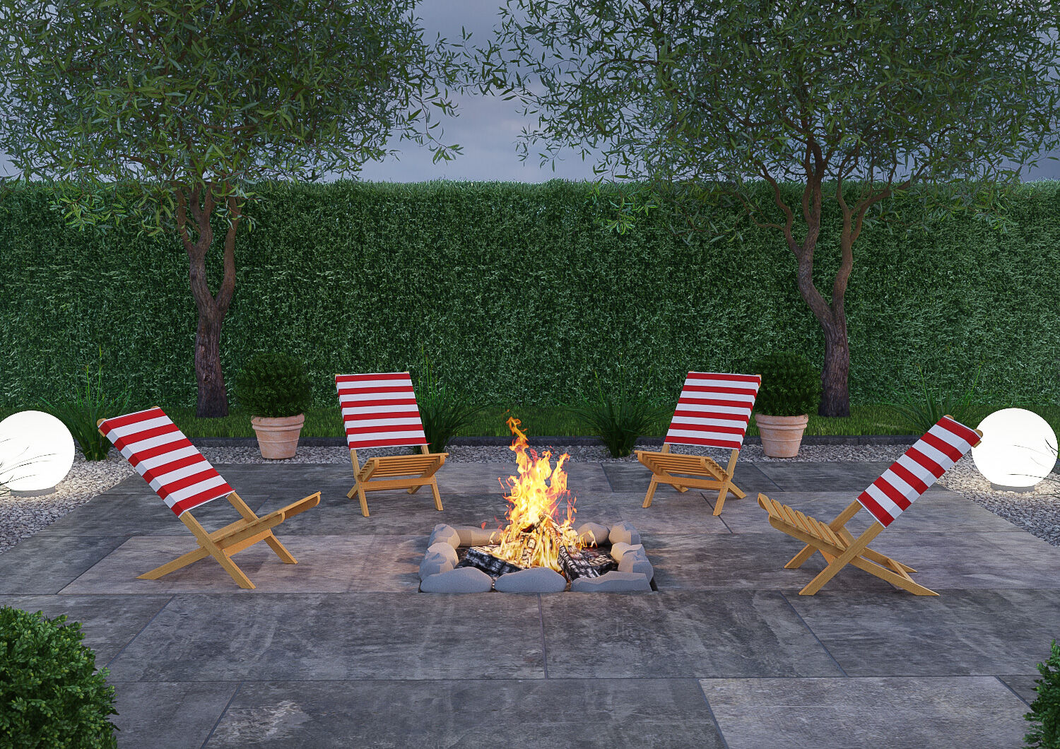 feuerstelle, feuerofen, gartenmöbel, sonnenschutz, gartenbereich, Sommerstuhl