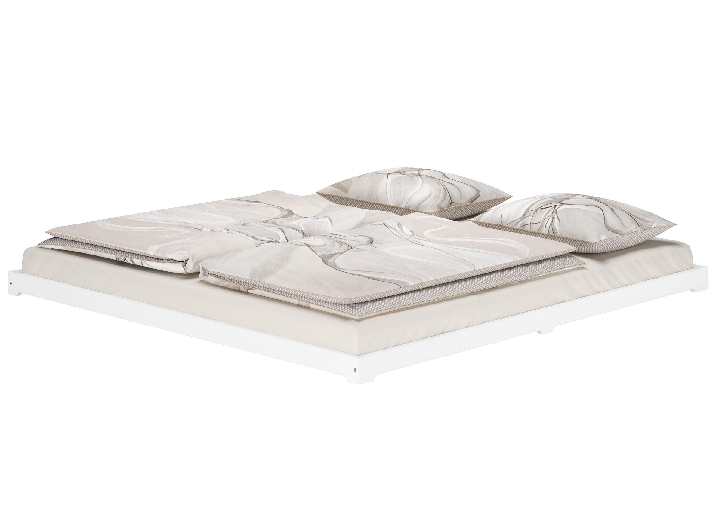 Bettenrahmen, Bettgestell, Bett, Bettwäsche, Muster: Marble,