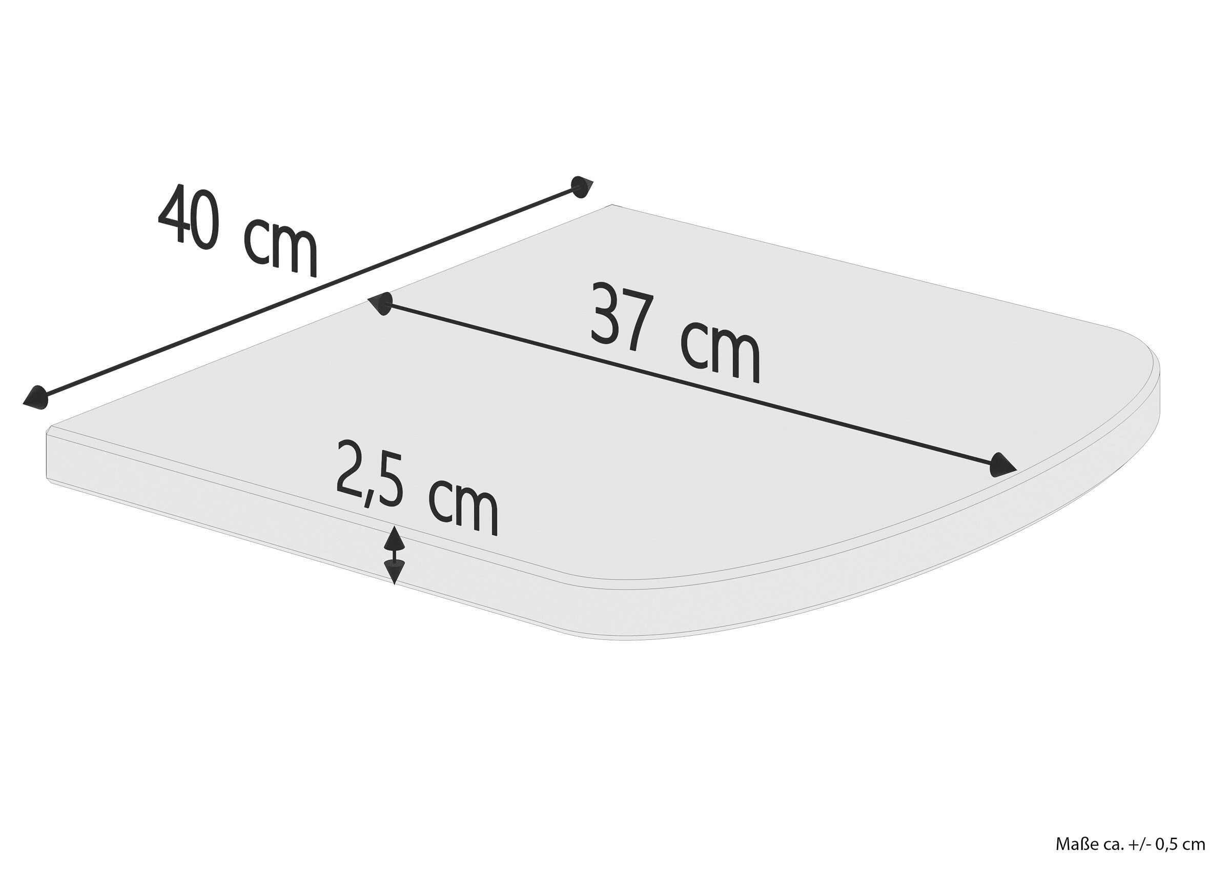 Kissen, Sofakissen, Abmessungen, 40 cm, 37 cm, 25 cm, Skizze mit Maße