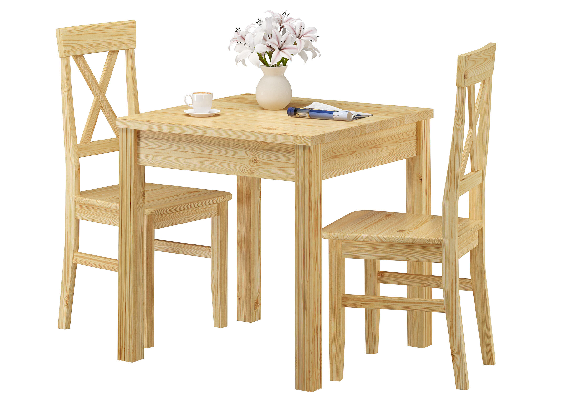 Esstisch, Holztisch, Naturholz, Stühle, Sitzgruppe,