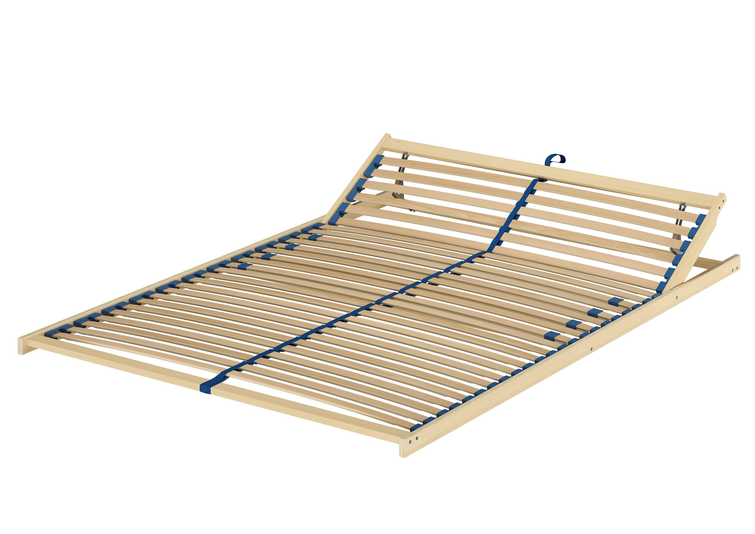 Lattenrost, Kopfteil verstellbar, Holzrahmen, Matratzenschutz nicht vorhanden, Holzlattenauflage, Federholzrahmen Kopfteil verstellbar