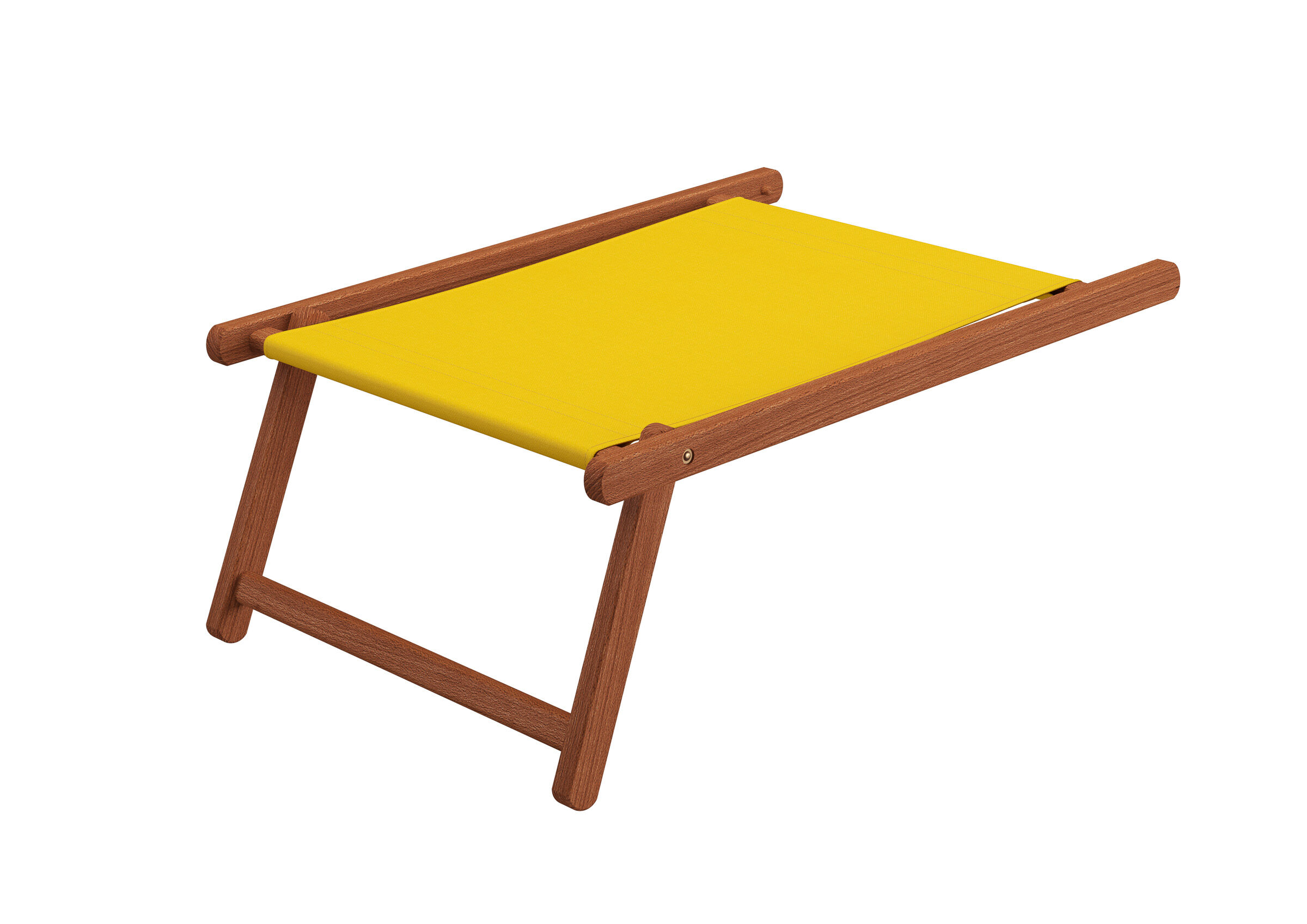 kindermöbel, stuhl, holz, gelb, hängemattenartige, Dunkles Fußteil mit Stofffarbe gelb