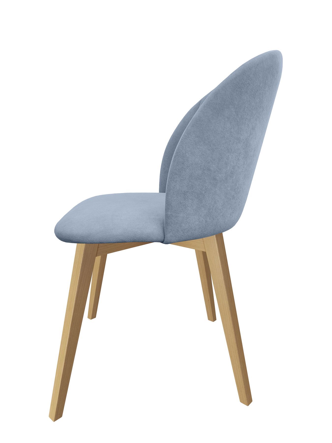 Stuhl, Sessel, Holzbeine, Blau, Stuhlsitz, vielfältig einsetzbarer Buchestuhl