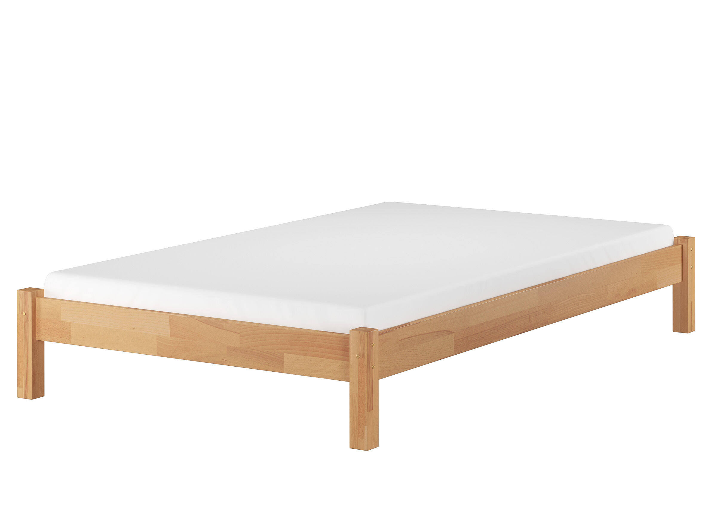 Moebel, Krippe, Babybett, Holzbett Buche mit Lattenrost und Matratze