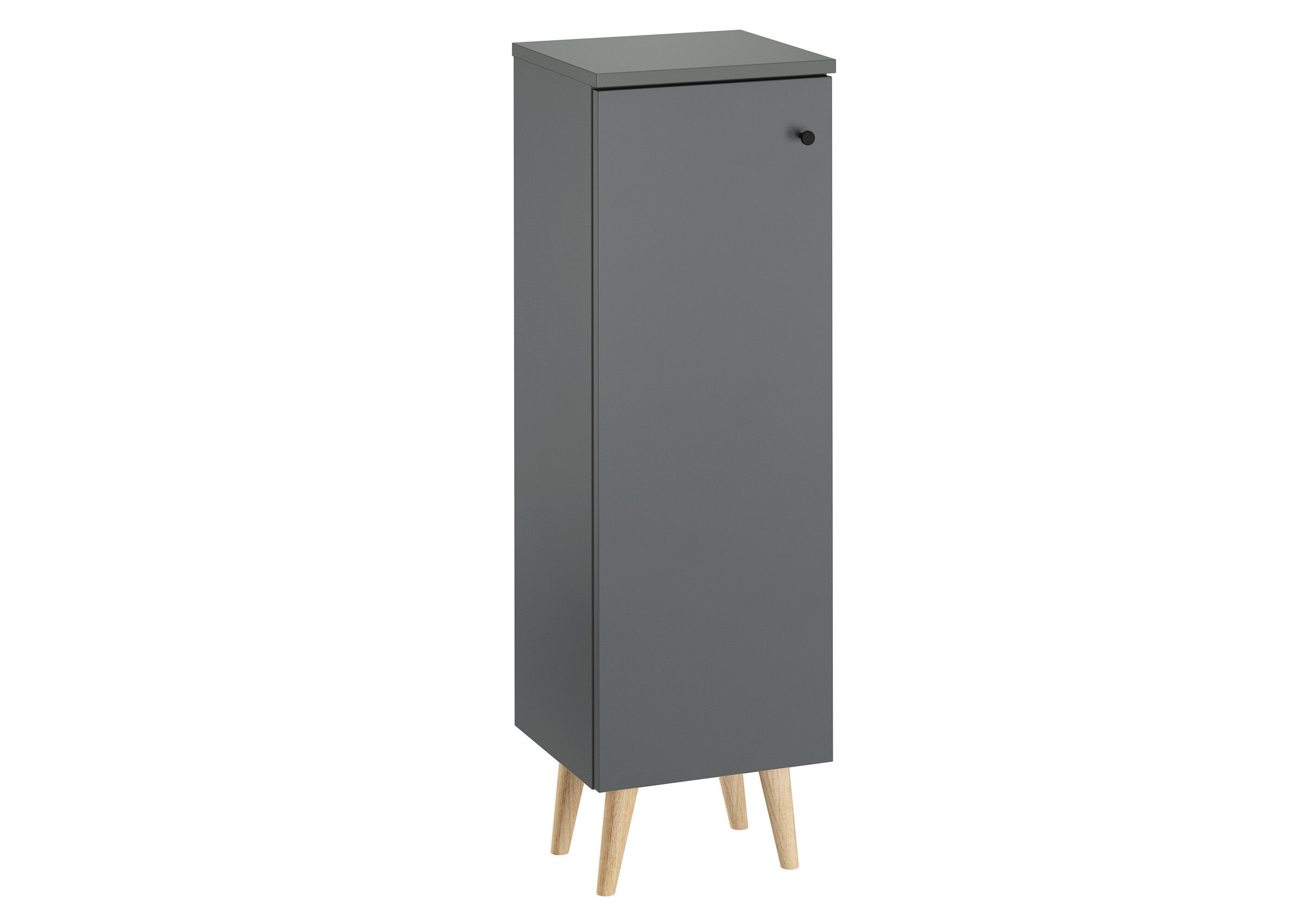 Schrank, Hängeschrank, Grau, Holzbeine, Küchenschrank, Schrank stehend grau