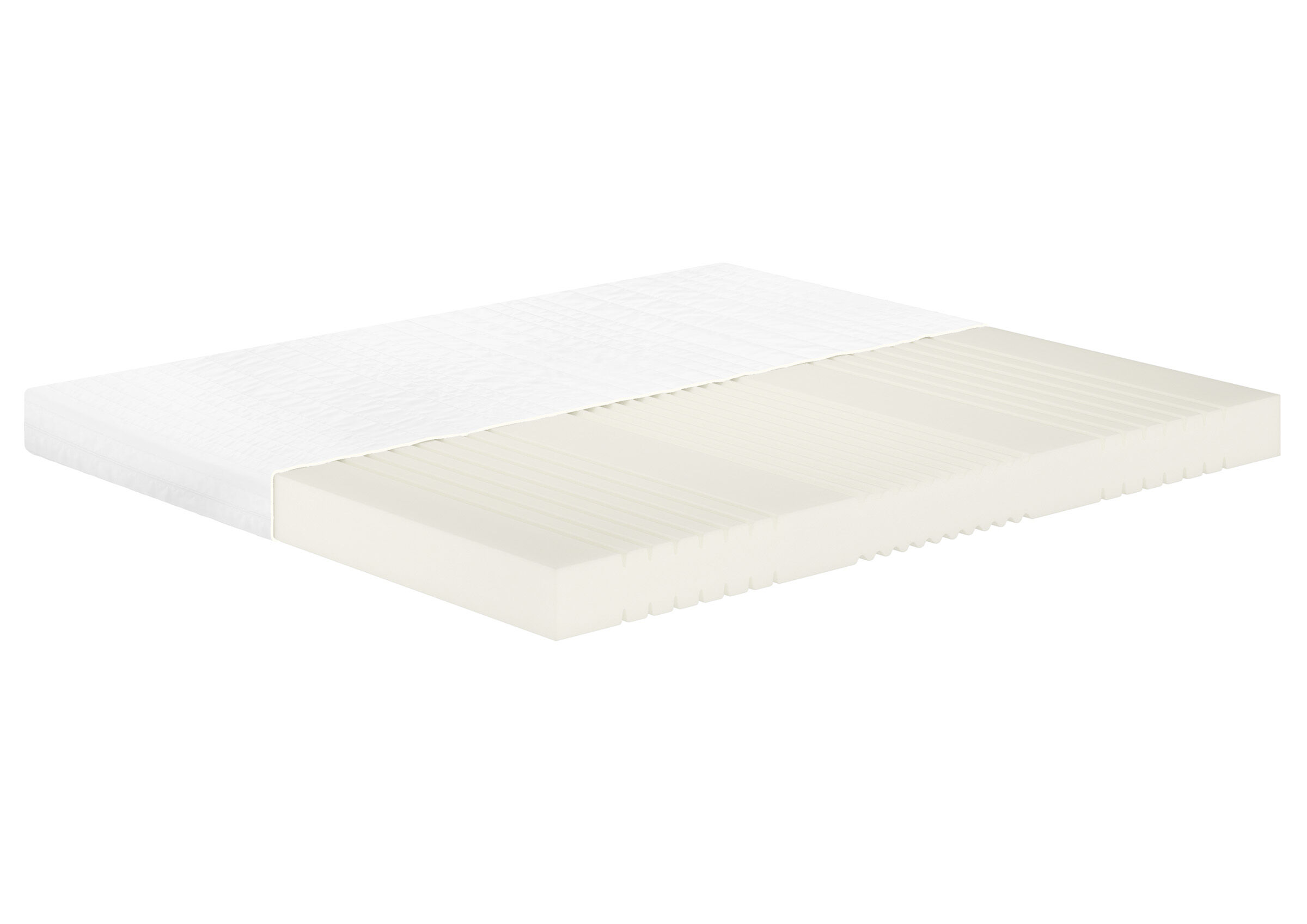 Matratze, Latex, Weiß, Doppelbett-Matratze, Strukturkante, ergonomische Matratze