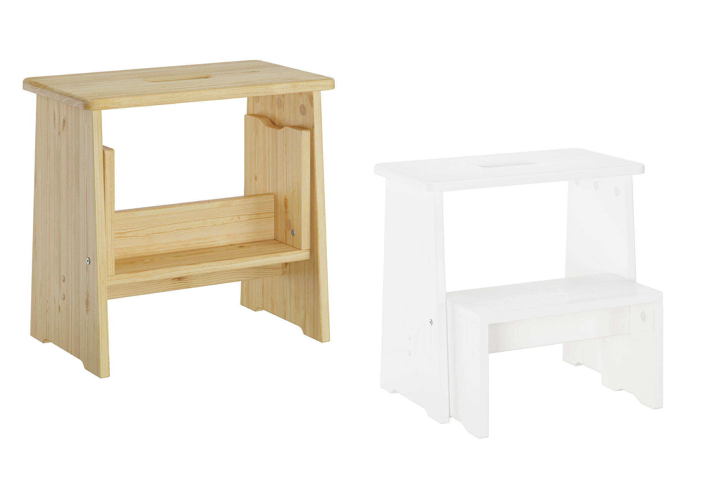 Holzwerkbank, Holzwerkbank?, Holzstufe, Kinderwerkbank, Holzarbeitsbank, Kiefernholzhocker mit klappbarer Stufe