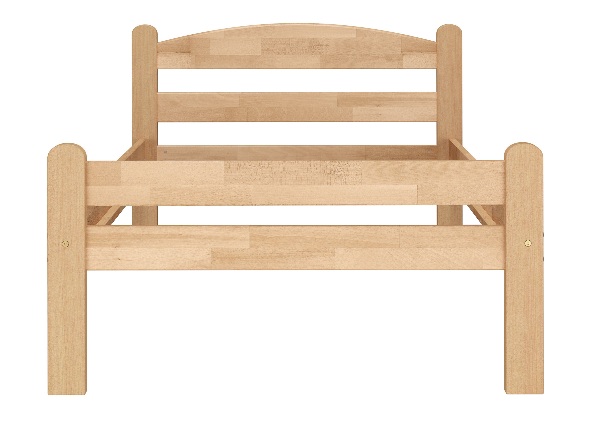 Moebel, Krippe, Bett für Säuglinge, Holzbett-Kopf-und-Fußteil