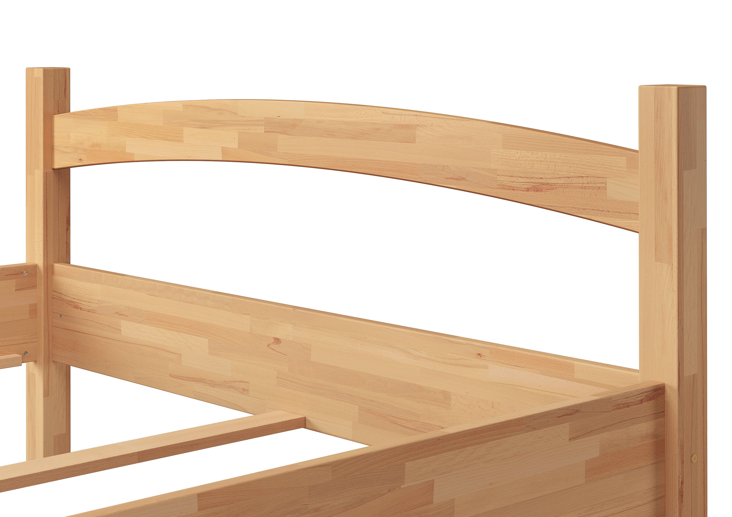 holz, bett, kopfteil, latten, flexibles design, Kopfteil Buche massiv