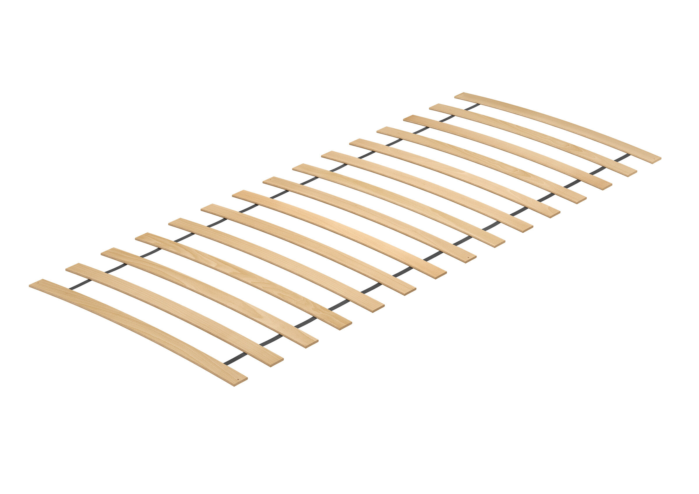 Holzbettlatschen, Lattenrost, Bettrahmen, Holz, Latten, Federnde Rost Buche-/Birke Federleisten 100x200