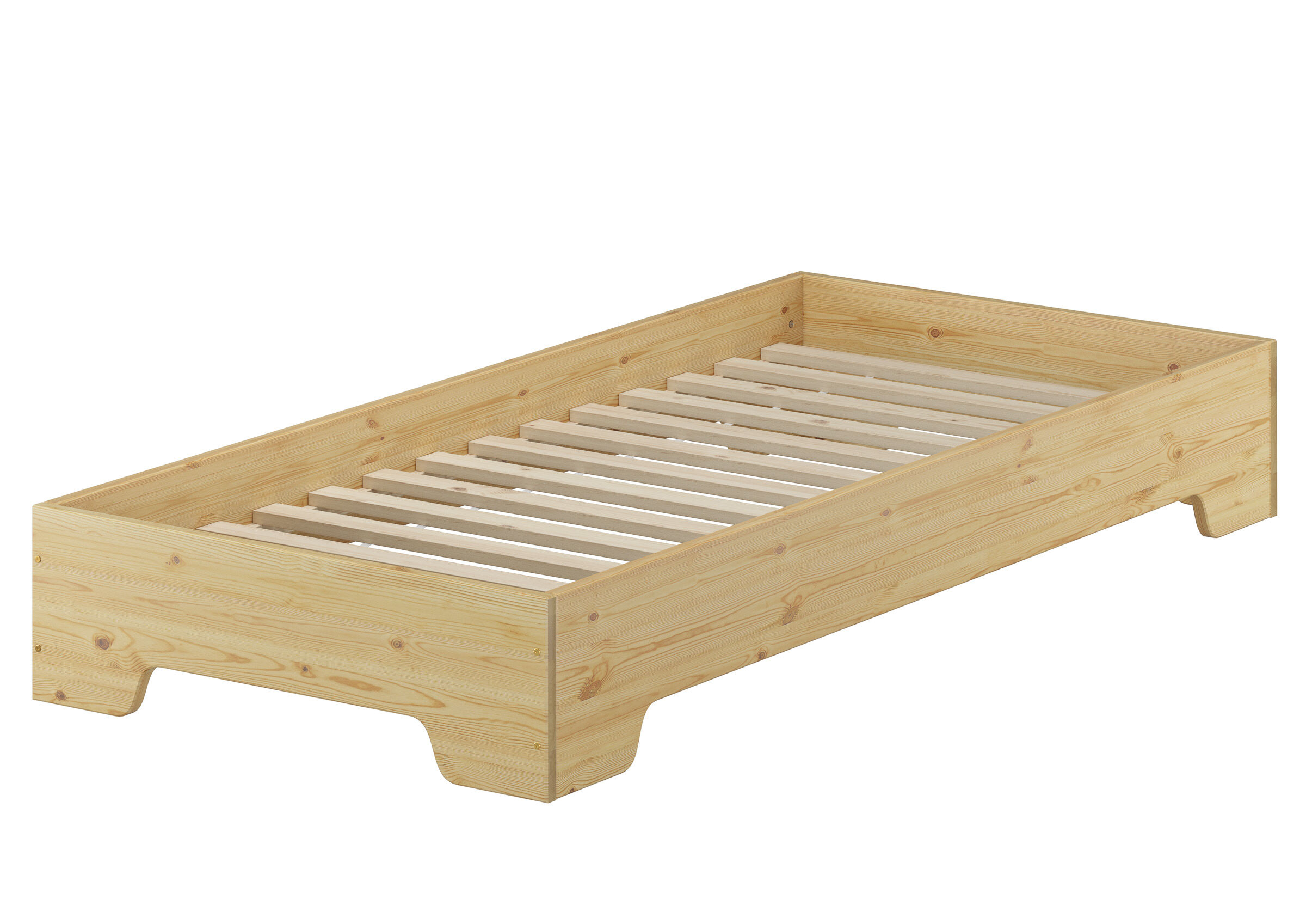 Holz Bett Kiefer natur mit Rollrost Moebel, Schublade, Krippe, Babybett,