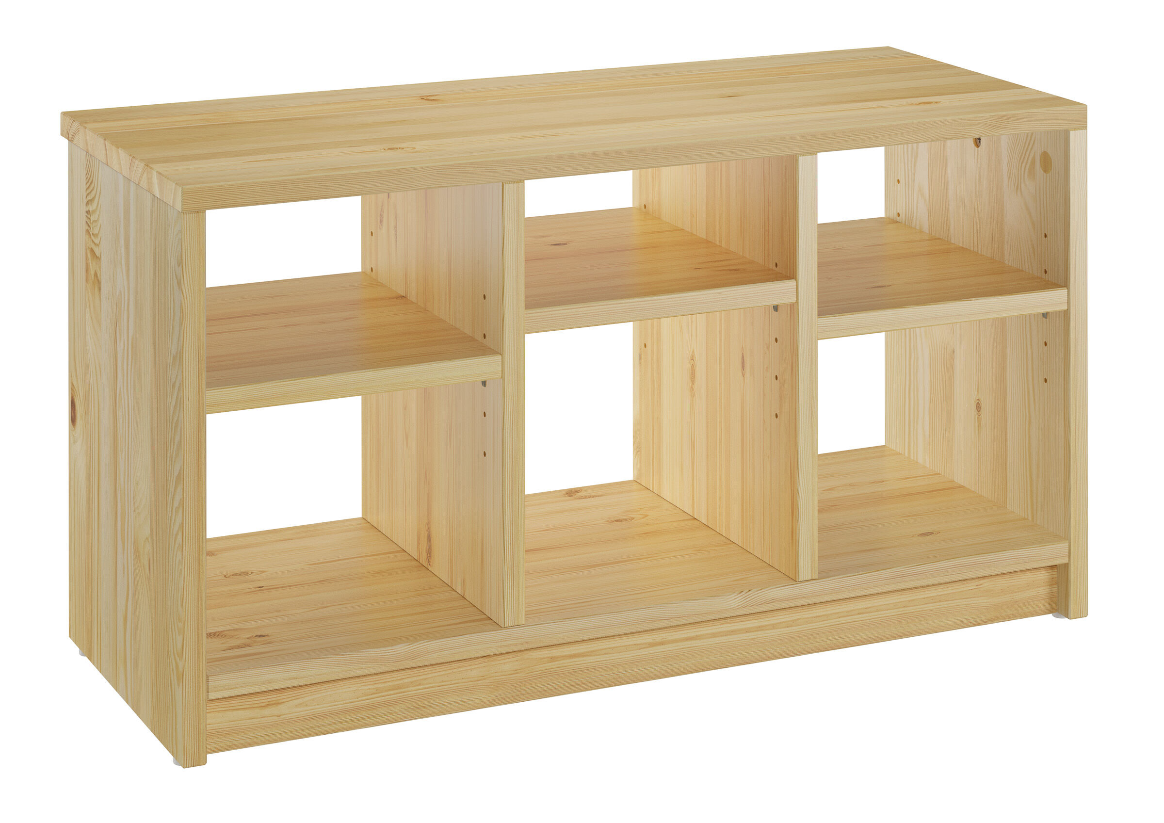 Holzregal, Regal, Offenes Regal, Holzschrank, Holzbauwerk, Schuhbank massive Kiefer