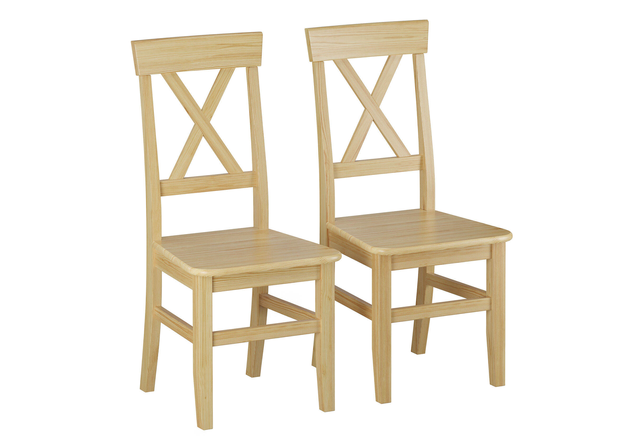 Moebel, Stuhl, Barhocker, Doppelpack Tisch aus Kiefer