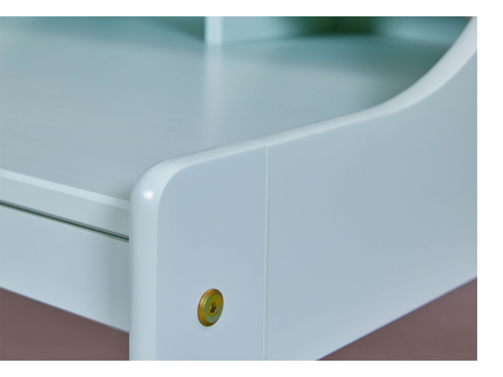 holzfarbe?, nicht passender, image-based, Kanten abgerundet Schreibtisch Salbei