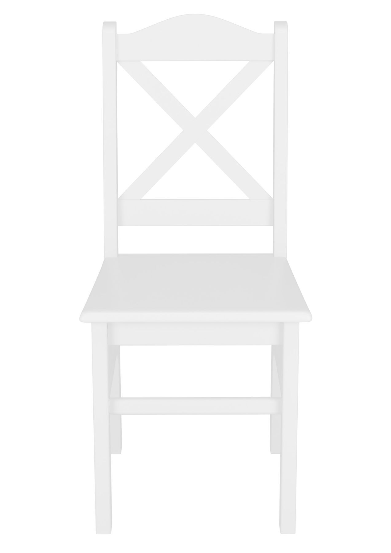 stuhl, tischstuhl, weiß, Holzstuhl, Kreuzrücken, Küchenstuhl Kiefer weiß