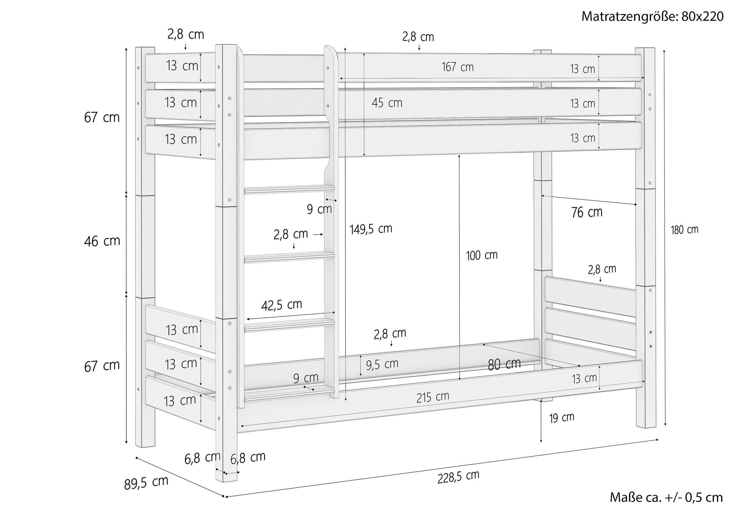 Skizze mit Maße Diagramm, Handlung, Plan,