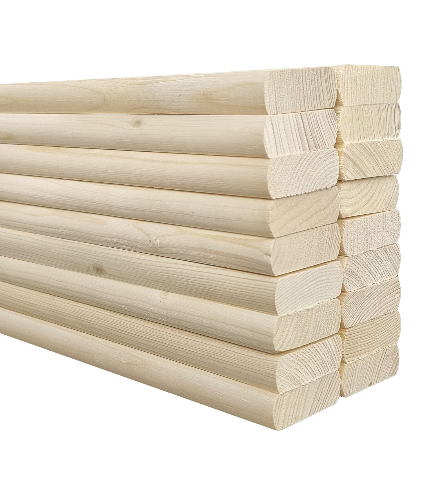 Holzstäbe, Holzlatten, Rundholz, Holzbaustäbe, Holzmaterial, Fichte/Tanne Stabelere Rollroste