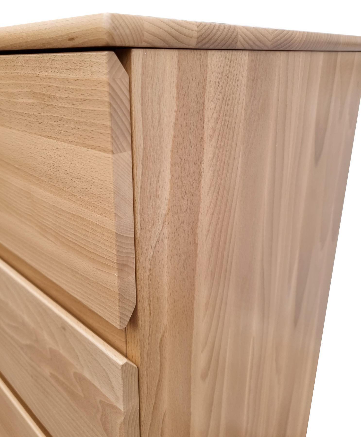 Holzmöbel, Schubladen, Massivholz, Naturholz, Holztöne, Holz-Sideboard-4 Schubladen