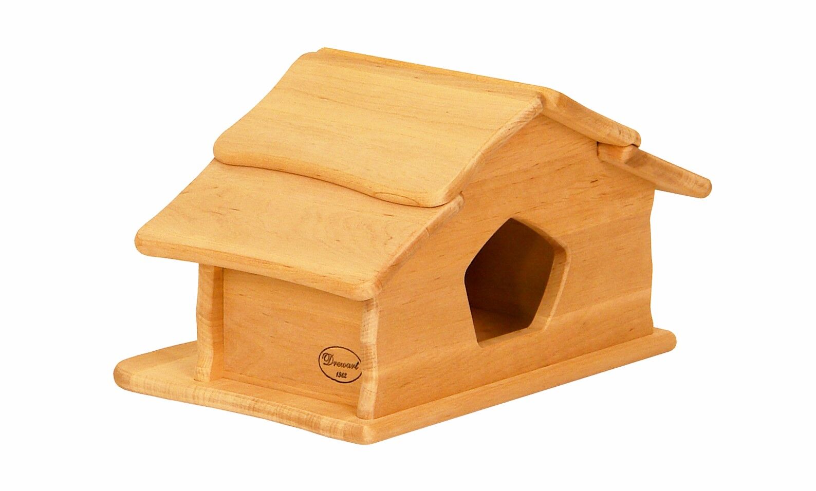 holzhaus, holzspielzeug, vogelhaus, natürliche farbe, miniaturhaus, kleiner Kinderkrippe