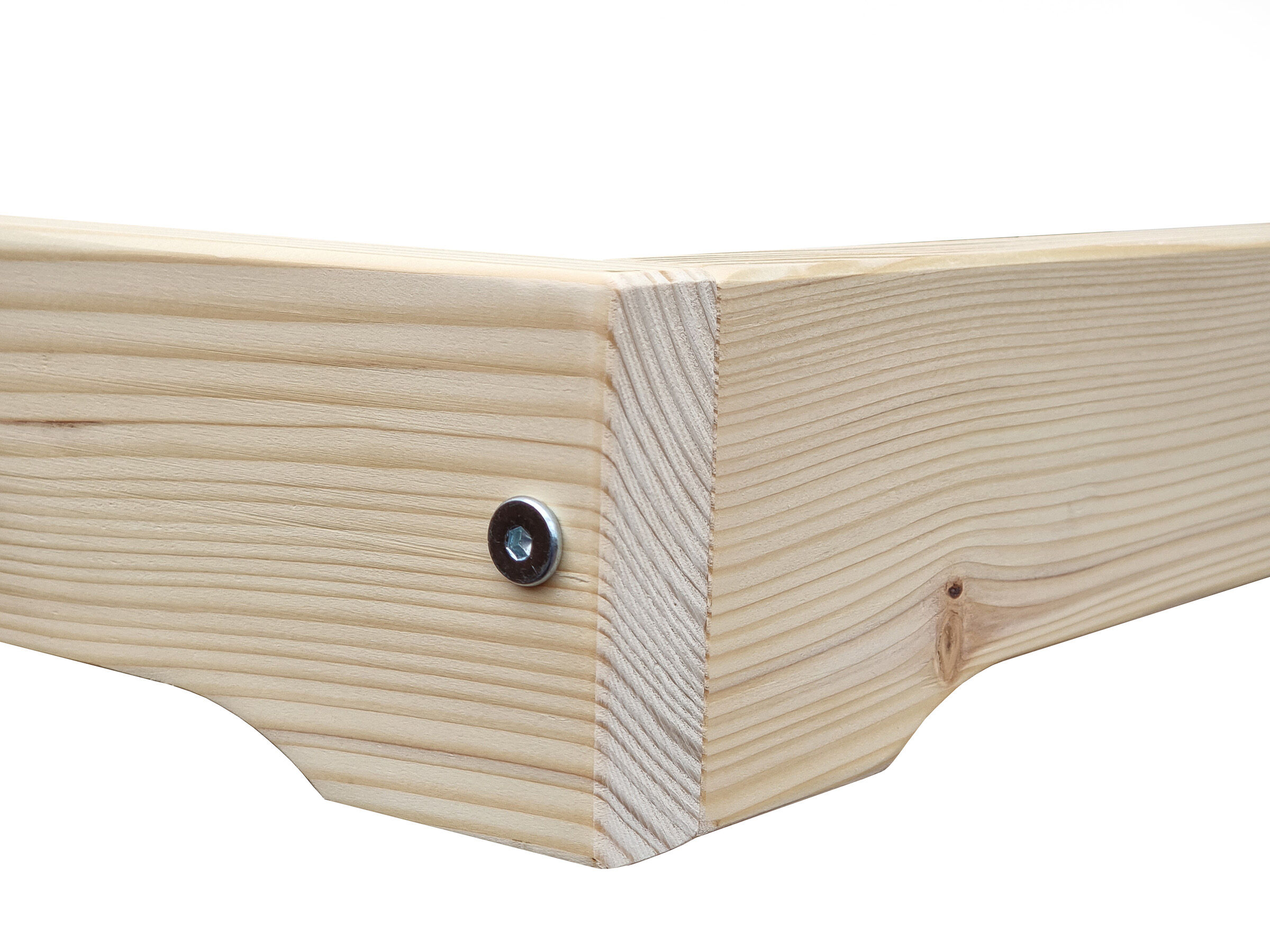 flaches Holzbett 9 cm Bett mit niedrigem Rand