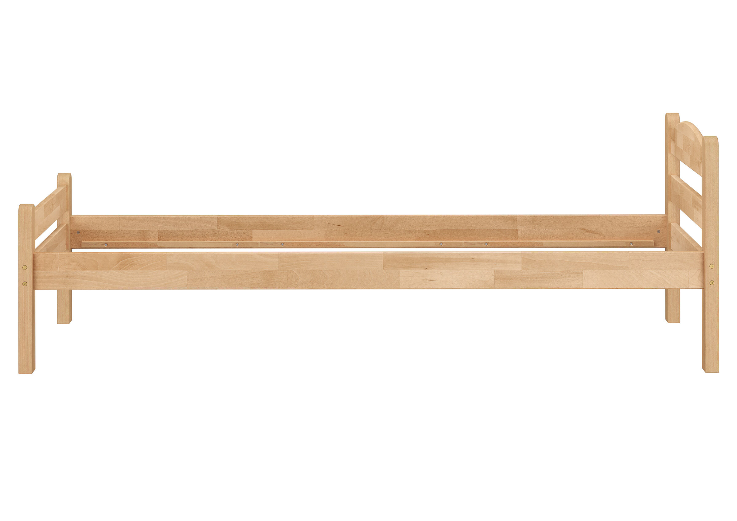 Moebel, Sperrholz, Holz, Krippe, Bank, Detailbild des Buche Bettes 90x200