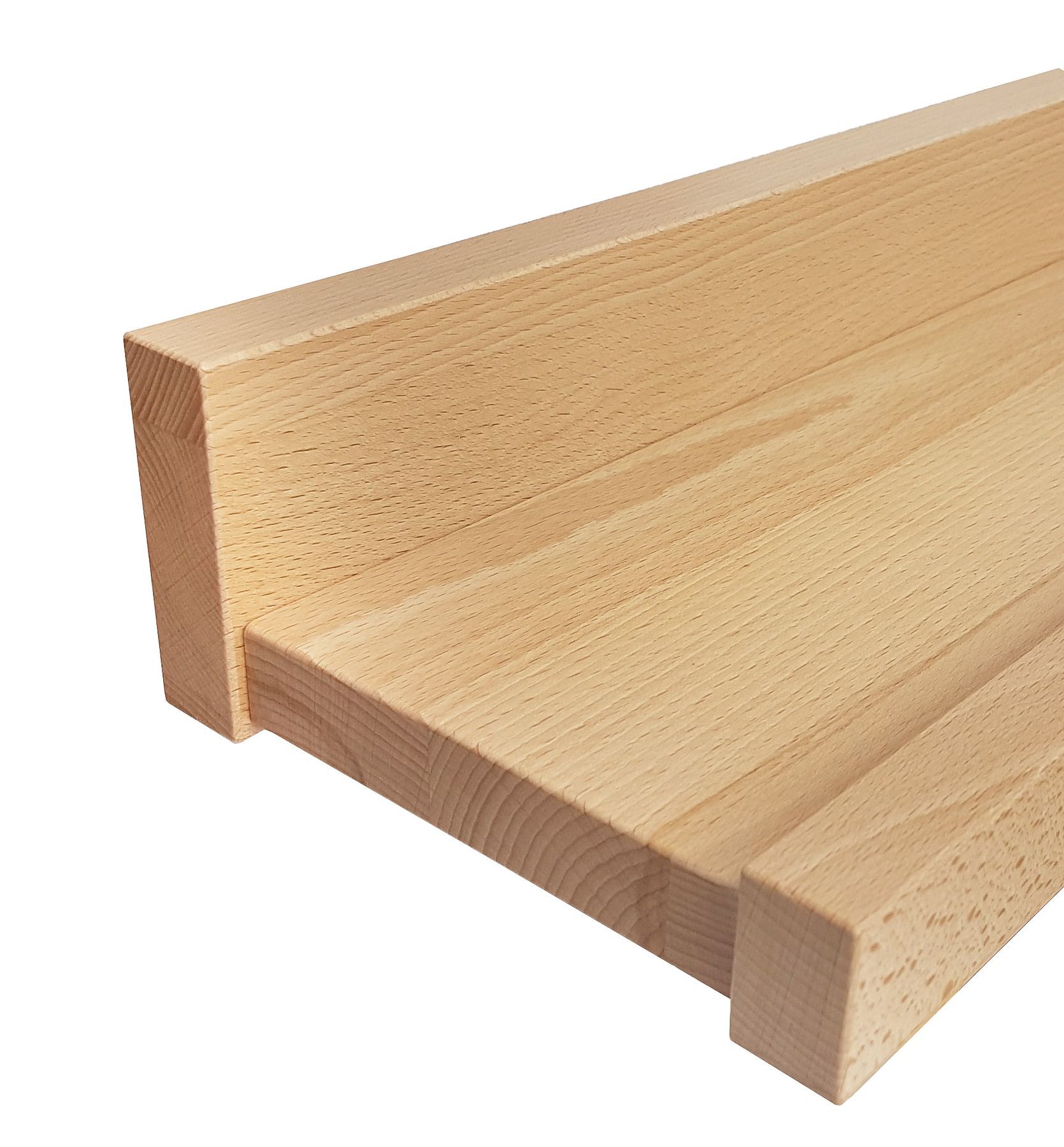 holz, Holzbrett, Naturholz, Stufenholz, Holzregal, Ablage in verschiedenen Längen