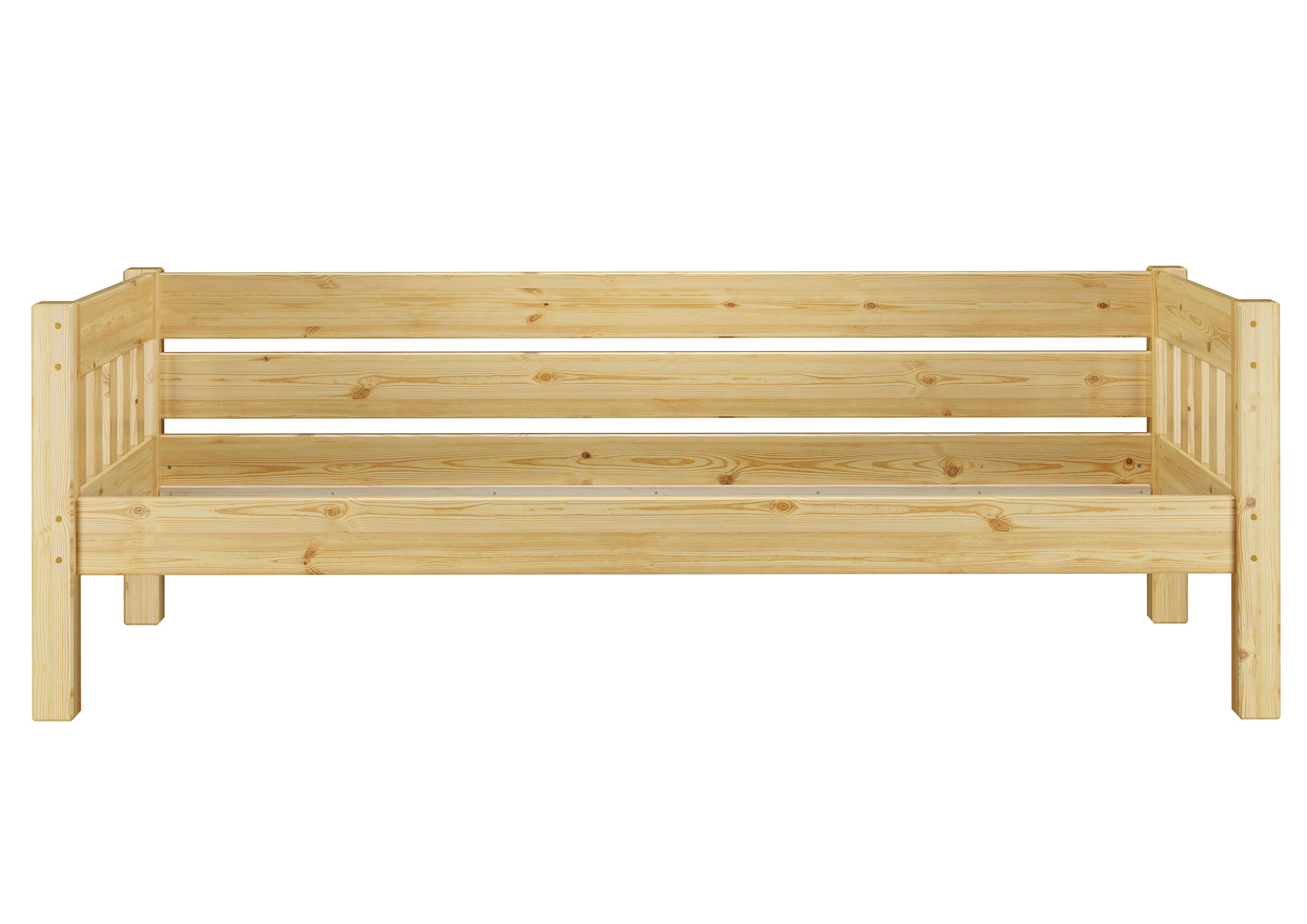 Holzbett, Kojenbett, Pinie, Holzlatten, Rahmenbett, Bett Kiefer