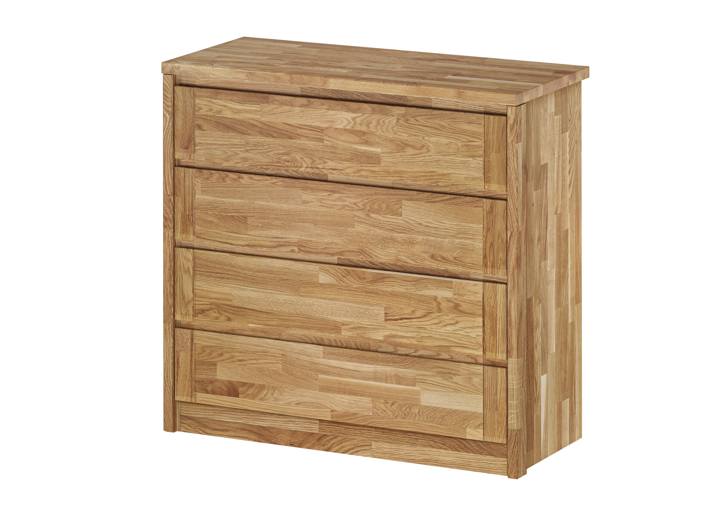 Kommode, Massivholz, Eiche, Schubladen, Möbel, Geräumiges Sideboard mit 4 Schubladen