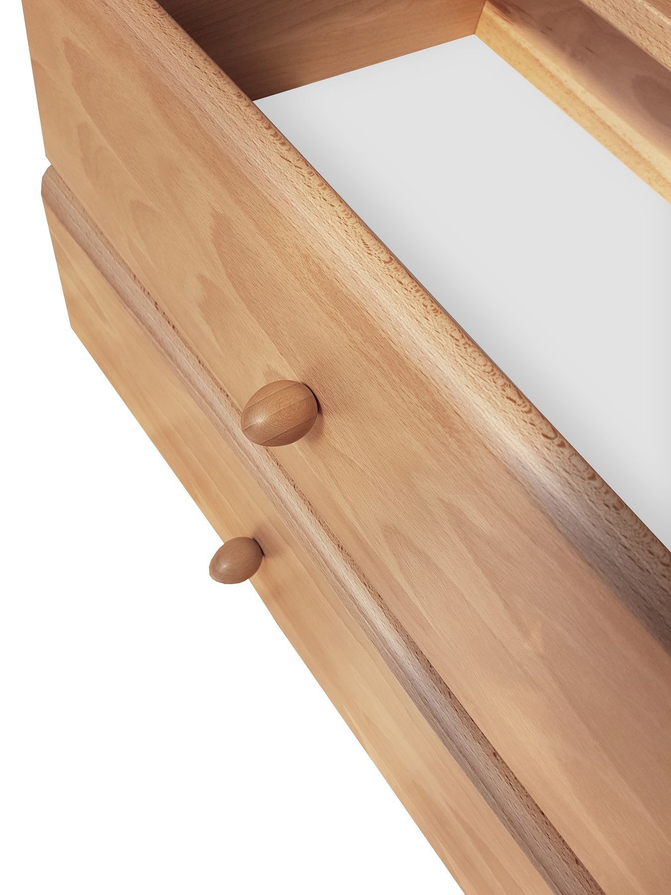 Holz, Schrank, Kommode, Holzoberfläche, Knöpfe, Buche Schublade von Innen