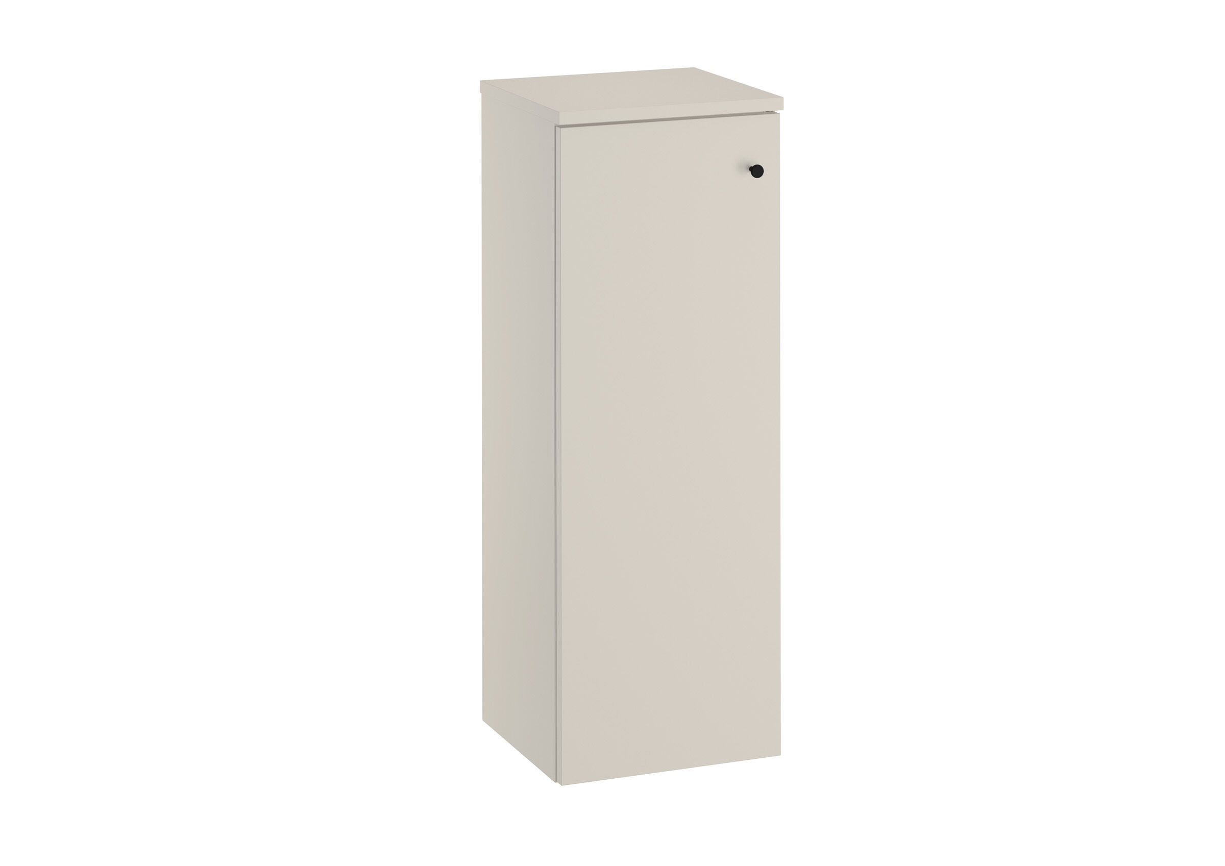 Küchenschrank, Schrank, Tall cabinet, Beige, Holz-Panel?, Hochschrank Bad hängend Kiesel