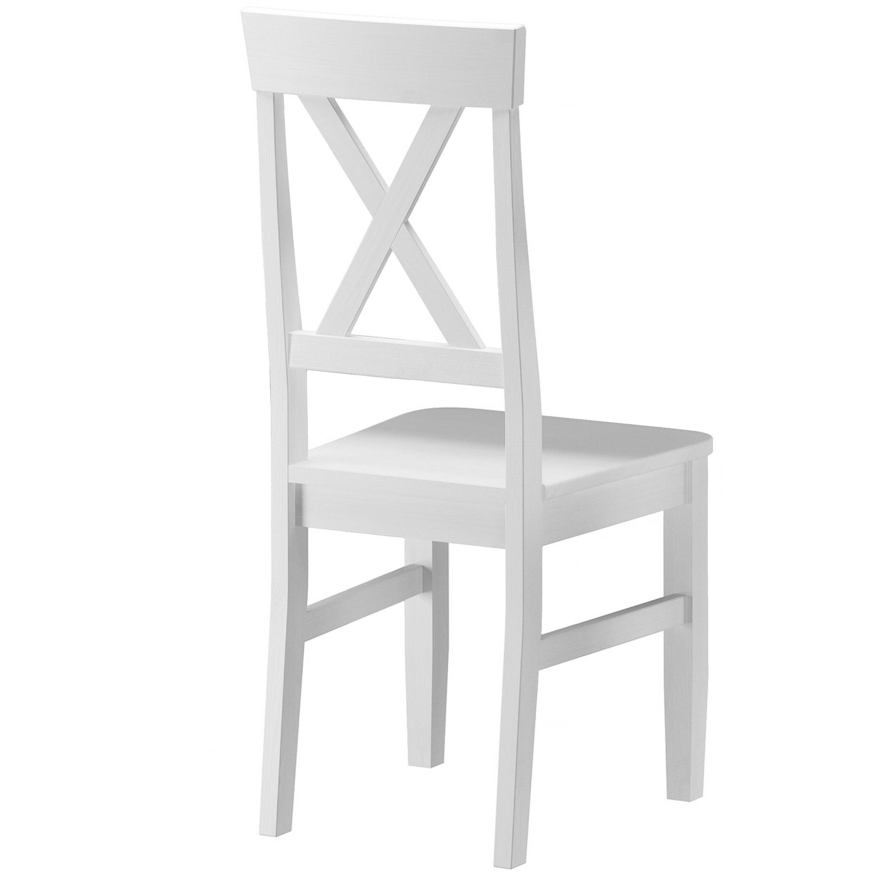 stuhl, holzstuhl, weißer stuhl, X-Rahmen, Sitzfläche,