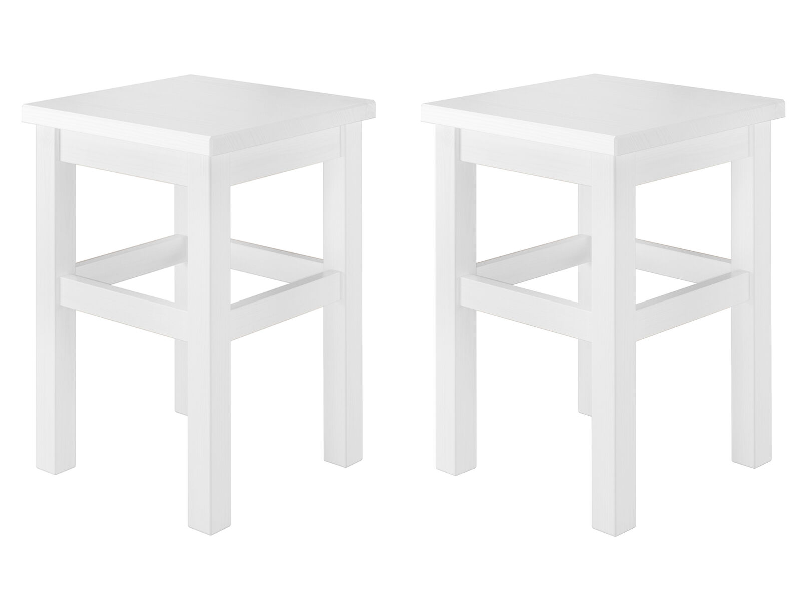 Weißes Sitzhocker Kiefer massiv Barhocker, Mobiliar, Tabelle, Klein Sitzhocker-Holz