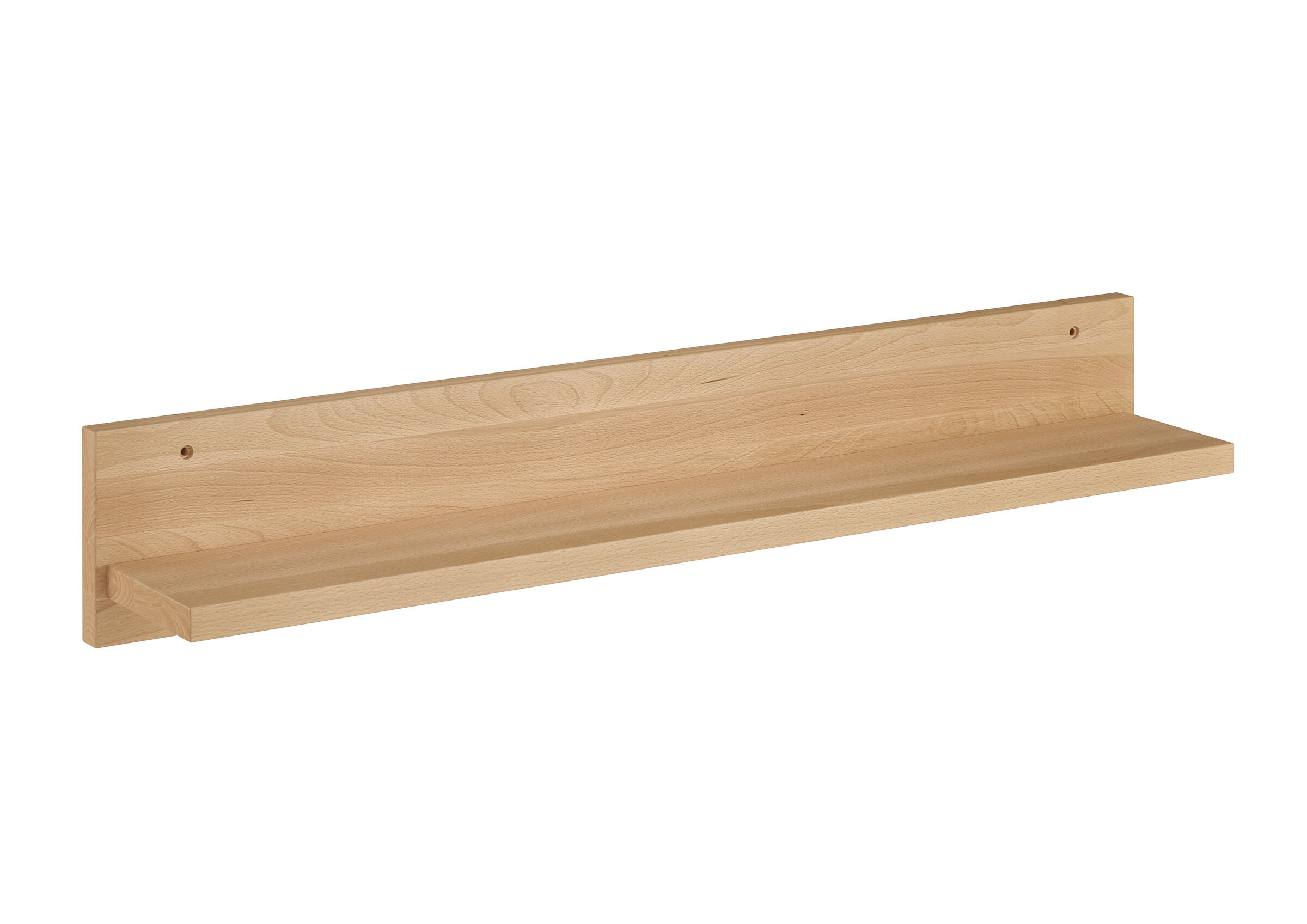 Zeitloses Regal aus echter Buche 110 cm Mittlere Fotoleiste für die Wand 110 cm
