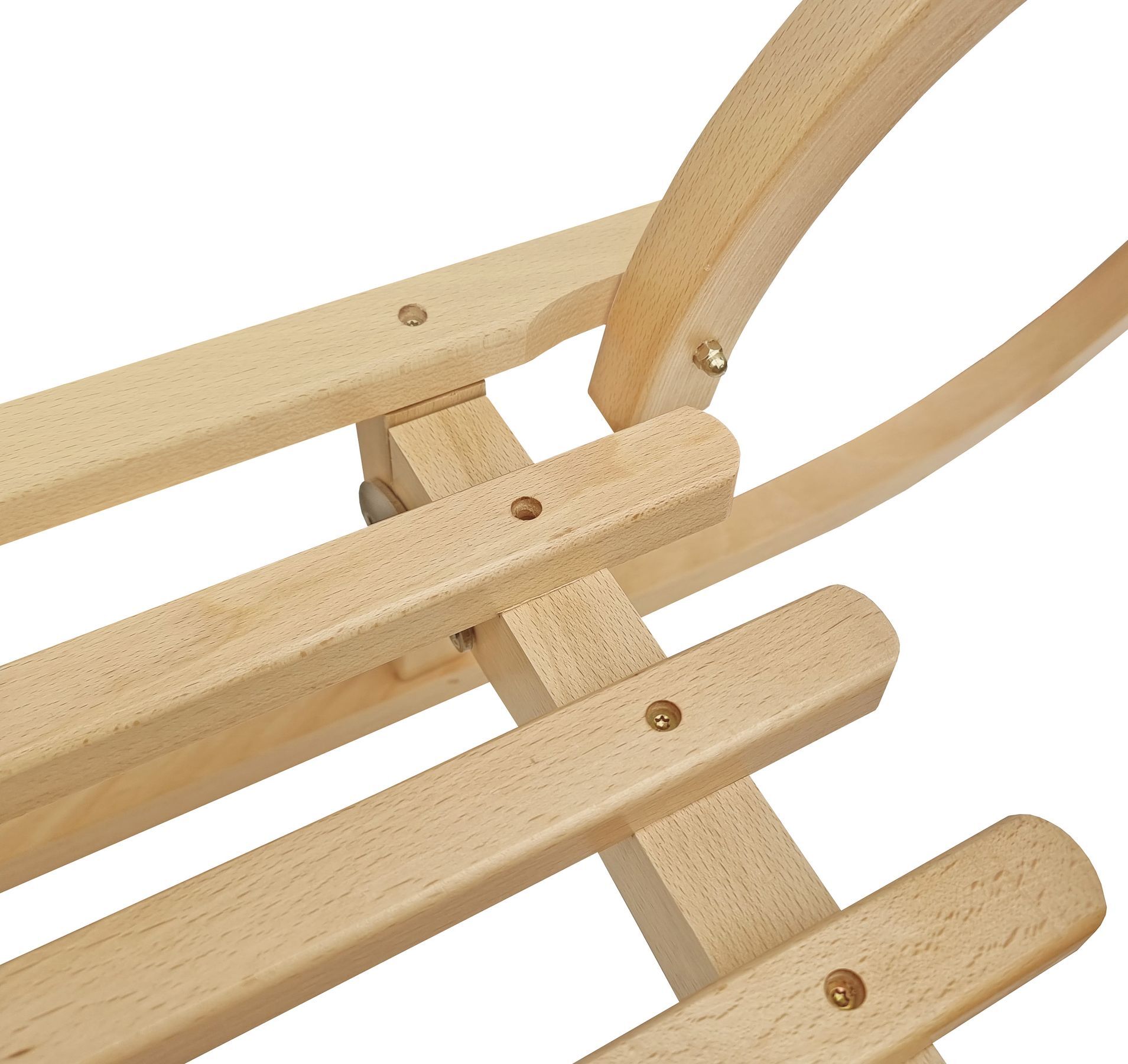 Holz, Schlitten, Gleiter, Naturholz, Kunststoffbeschläge, Robuster Schlitten