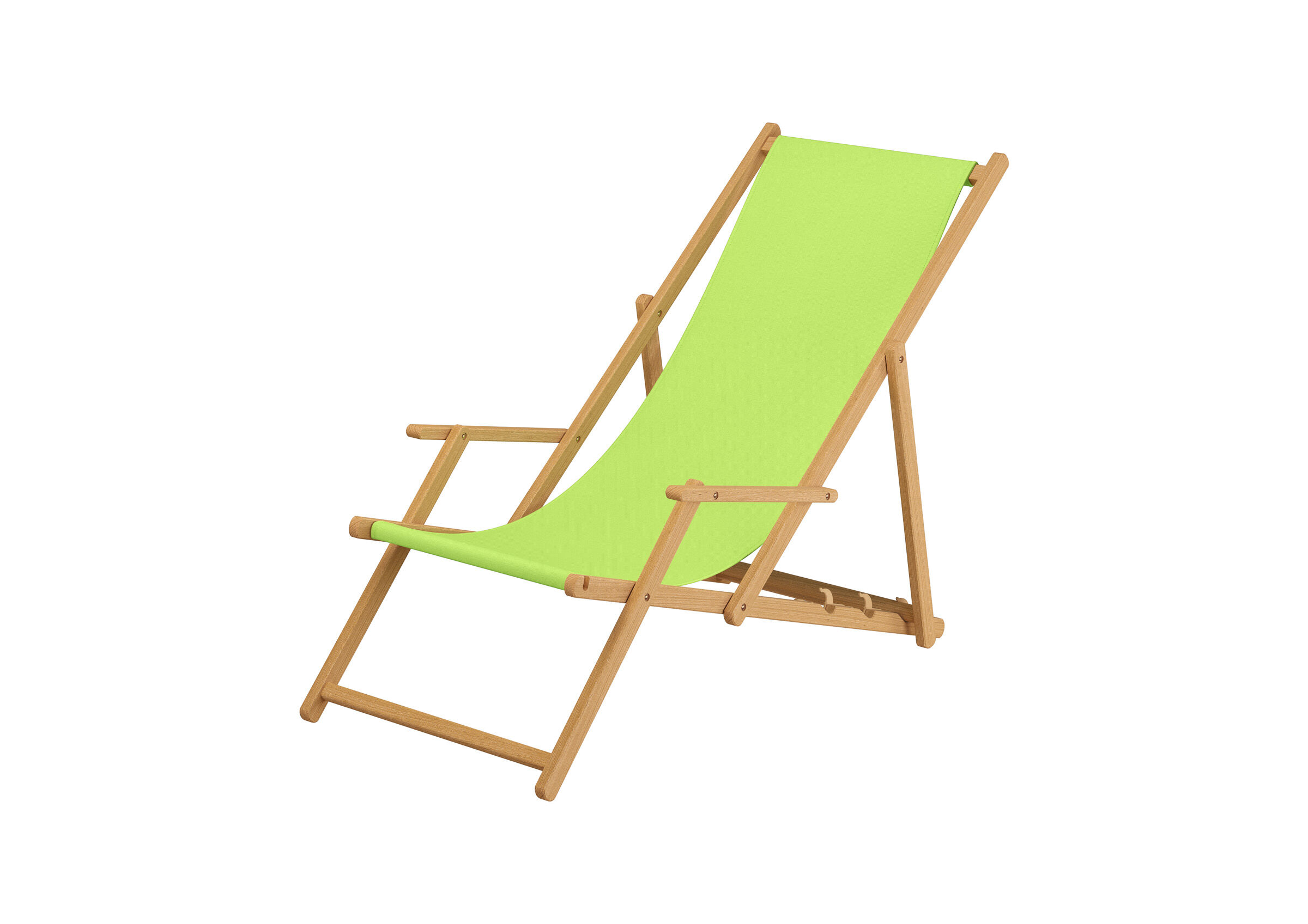 Strandkorb, Gartenstuhl, Holzgestell, Grün, Lehnstuhl, Schönes Gartenstuhl mit Stofffarbe Pistazie