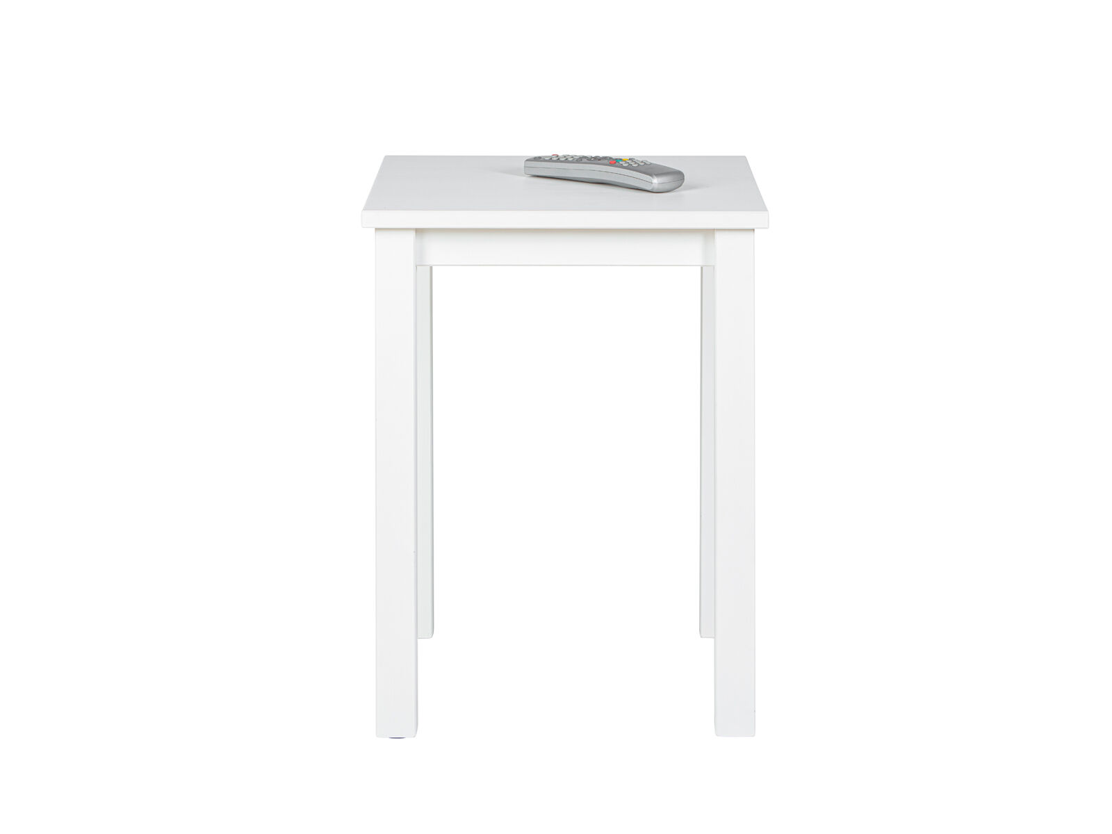 kleiner-tisch, beistelltisch, weißer-tisch, holz-tisch, fernbedienung-halter-auf-dem-tisch,