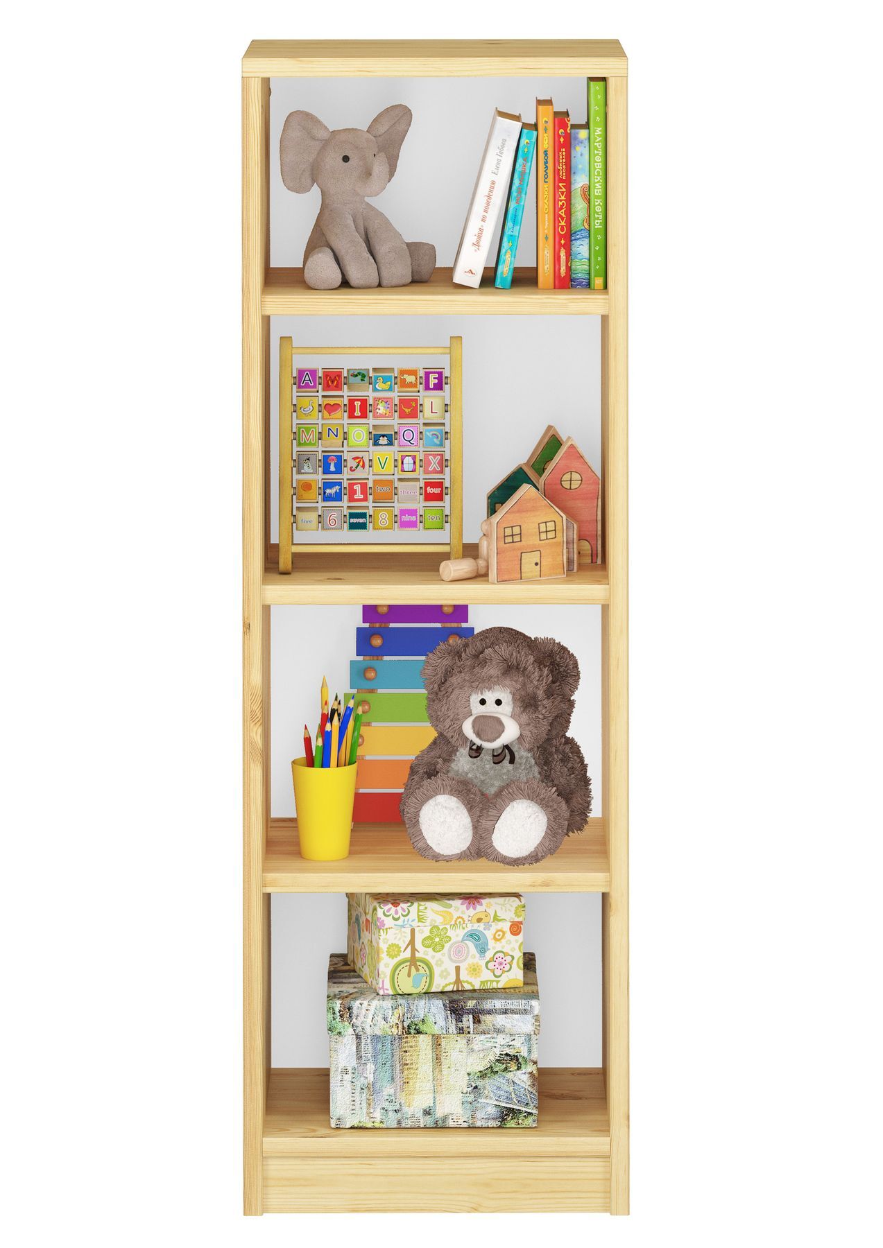 Regal, Kinderzimmer, Spielzeug, Bücher, Kuscheltiere, Holzregal Kinderzimmer