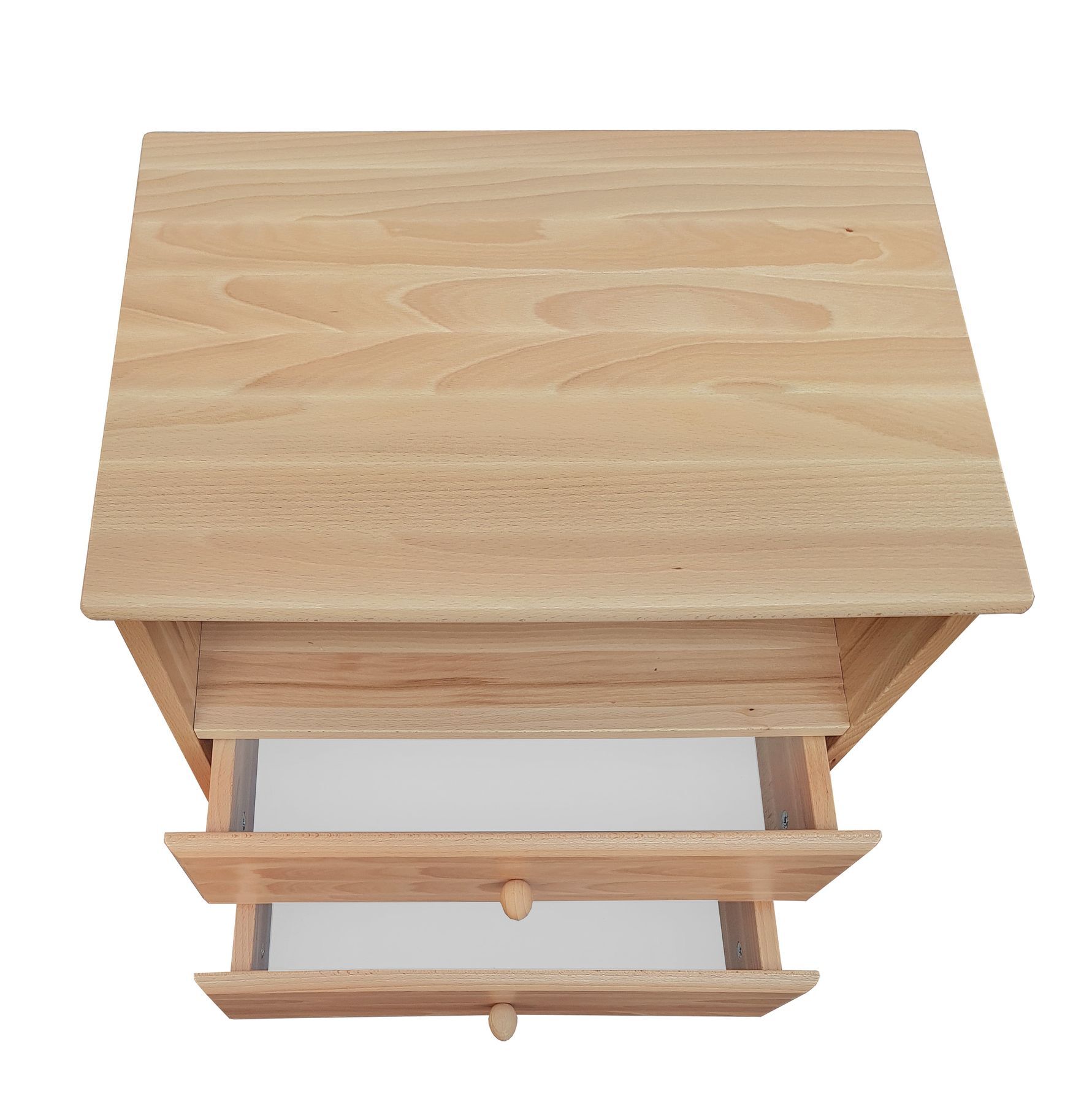 holz, nachttisch, schubladen, naturholz, holzoberfläche, Detailansicht Buche Nachttisch
