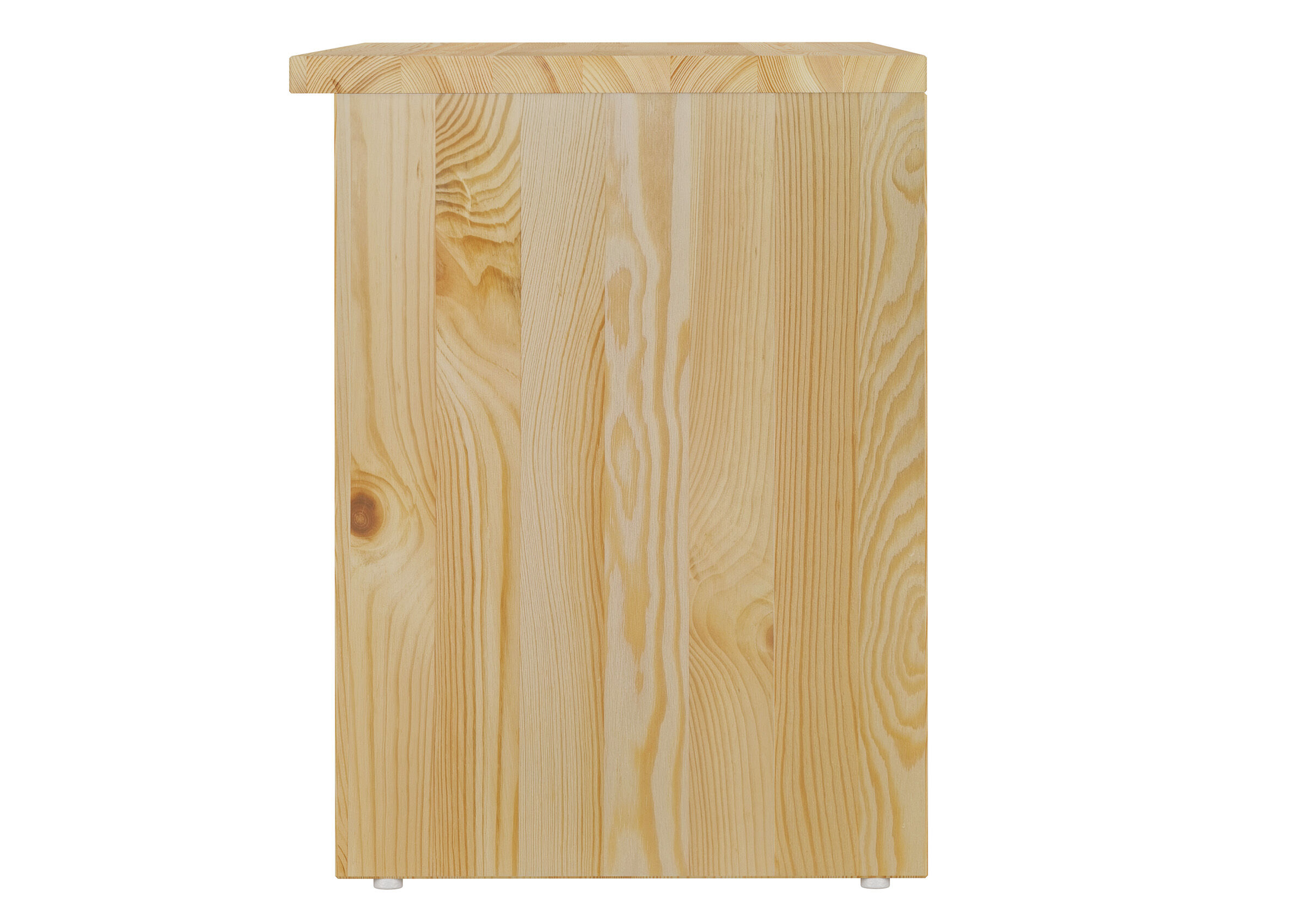 Holzschrank, Schrank, Holzoberfläche, Naturholz, Kiefer, Seite Holzregal für Schuhe