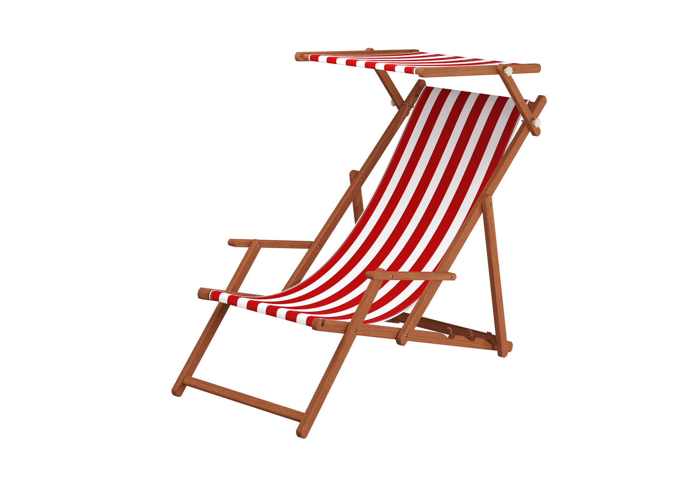 Strandstuhl mit Sonnendach Leinwand, Stuhl, Mobiliar, Gartenstuhl mit Sonnendach
